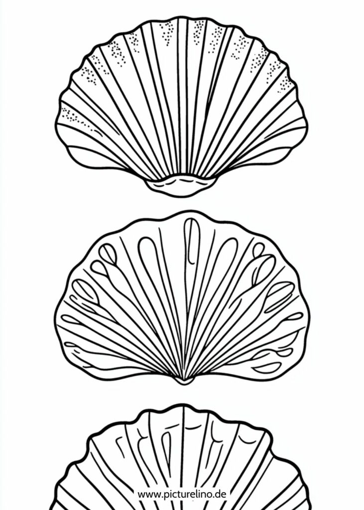 Muschel Ausmalbild