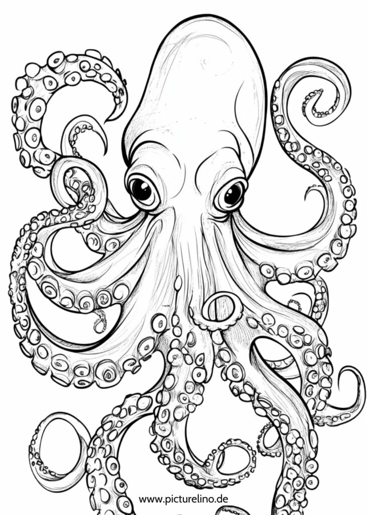 Oktopus detailliert